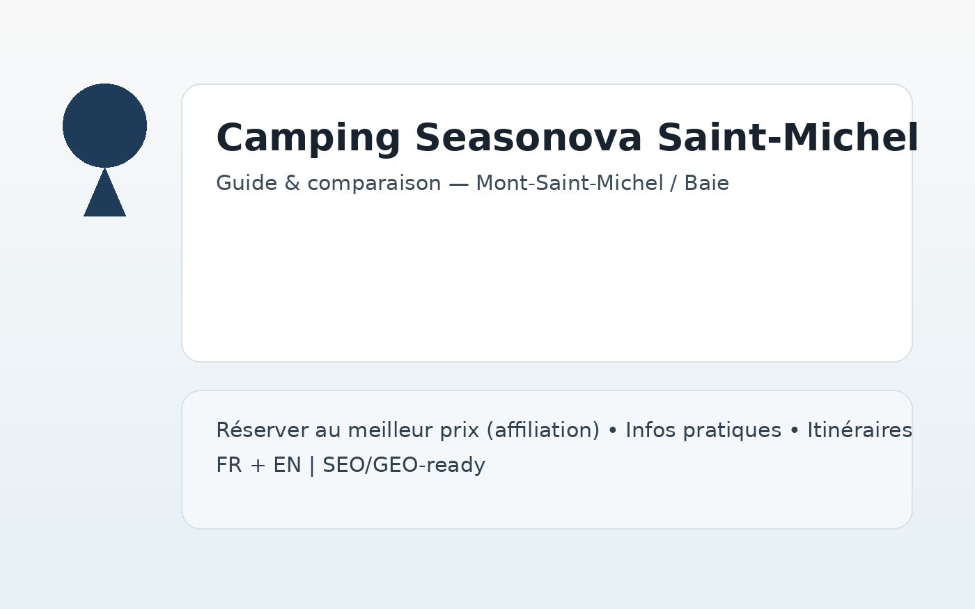 Camping Seasonova Saint-Michel — Courtils
